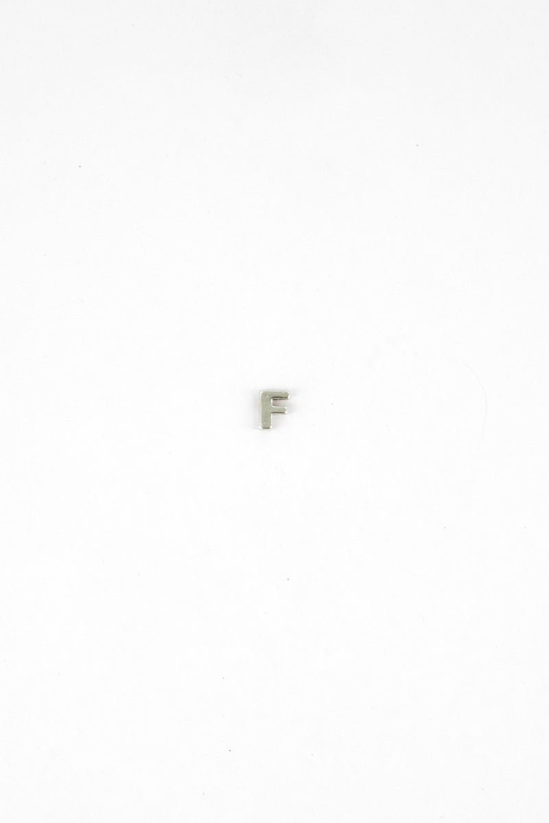 ALEX AND ANI Women Stainless Steel Initial F Charm, Silver  - Image 1