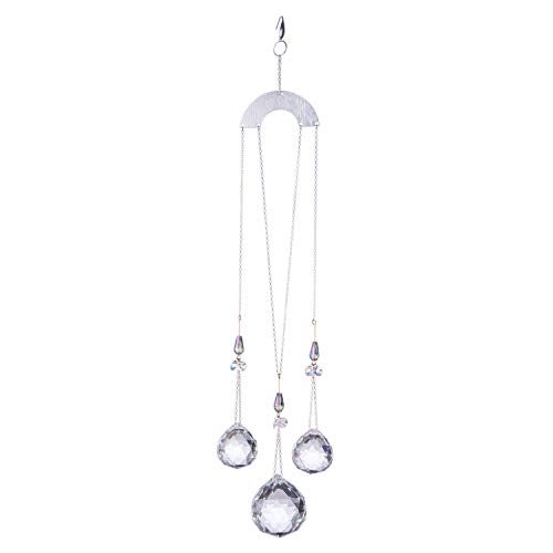 Pedobo 30/30/40mm Crystal Ball Prisms Suncatcher Hanging Ornament Chakra Crystals Rainbow Maker for Home,Garden Decoration - Image 1