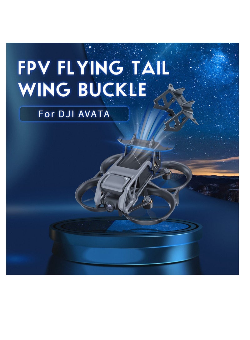 Battery Anti-Release Buckle for DJI Avata, Battery Protection Holder, Low-Air Resistance Rear Wing Tail Fin Fixed Stabilizer, Battery Anti-Release Accessories - Image 1