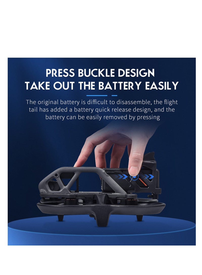 Battery Anti-Release Buckle for DJI Avata, Battery Protection Holder, Low-Air Resistance Rear Wing Tail Fin Fixed Stabilizer, Battery Anti-Release Accessories - Image 2