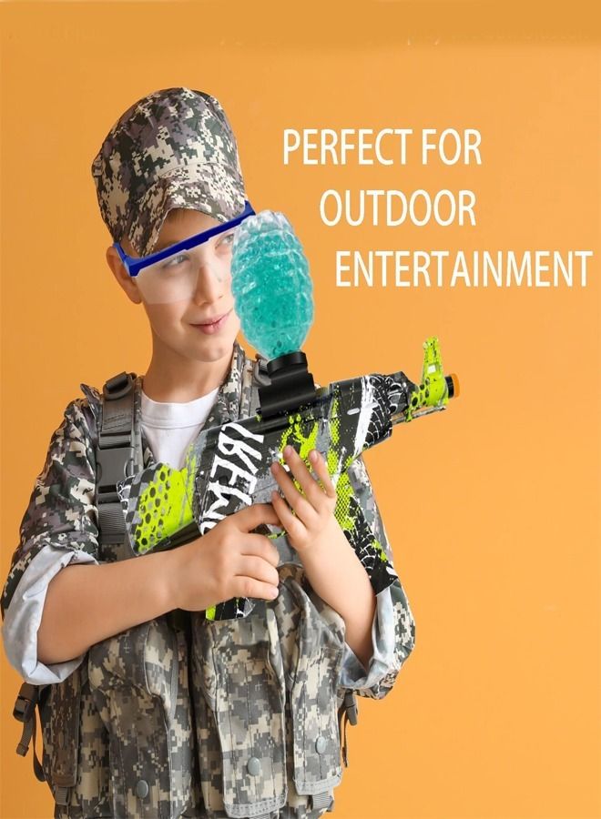 fashionhome Electric Automatic Hydrogel Balls Blaster Toy Gun with Safety Goggles and 5000 Gel Balls for Outdoor Activity - Image 3