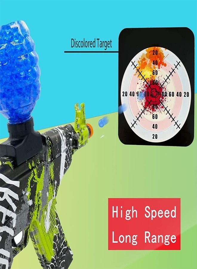 fashionhome Electric Automatic Hydrogel Balls Blaster Toy Gun with Safety Goggles and 5000 Gel Balls for Outdoor Activity - Image 2