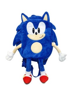 Generic 2024 New 3D Sonic blue Backpack Cartoon Toys Game character Sonic the hedgehog plush doll toy Travel Bags Schoolbag Kids Boys Gifts  - Image 1