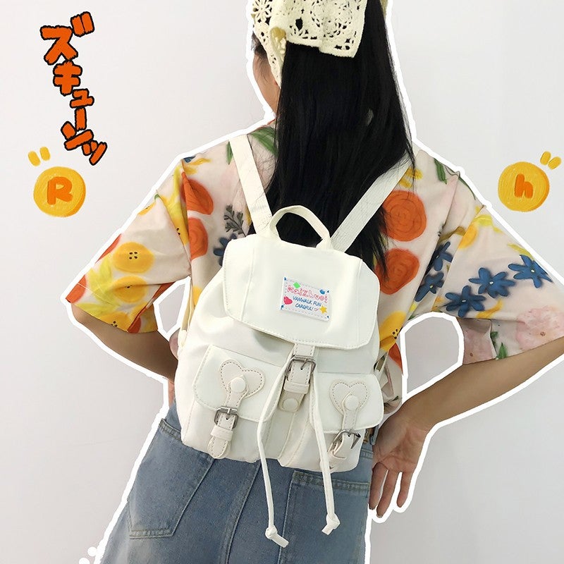 Korean Style Cute Women'S Shoulder Bag 2023 New Fashion Simple Small Backpack Personalized Western Style Class Bag - Image 1