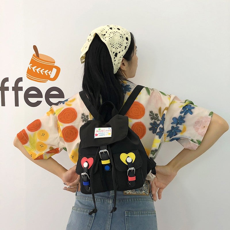 Korean Style Cute Women'S Shoulder Bag 2023 New Fashion Simple Small Backpack Personalized Western Style Class Bag - Image 2