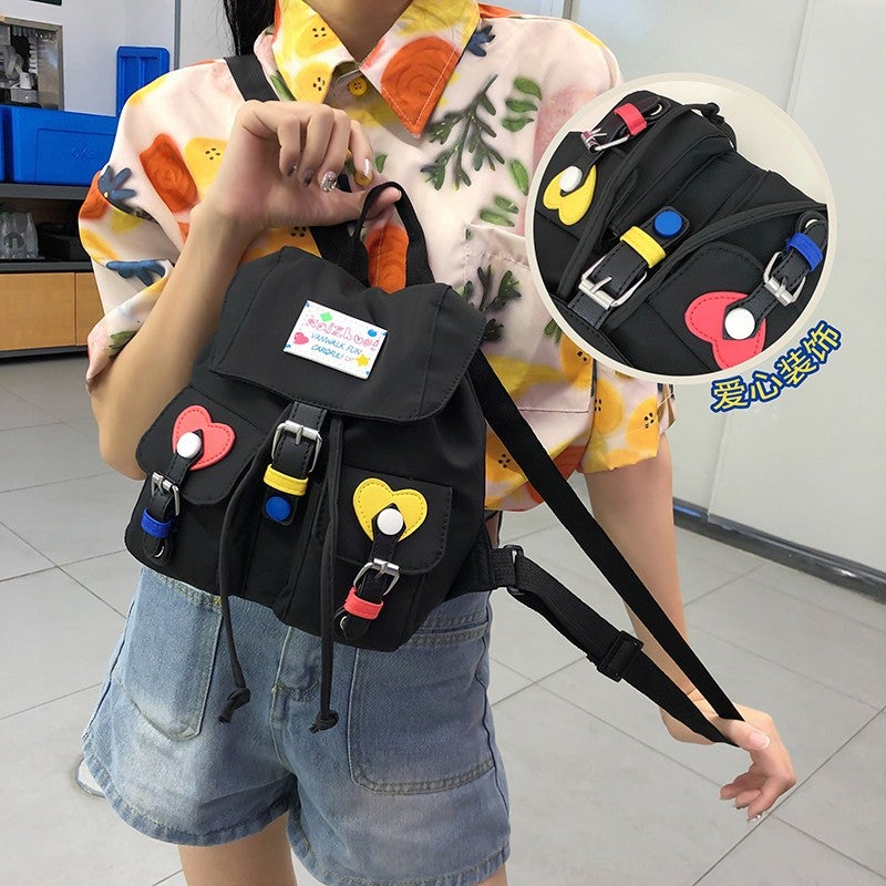 Korean Style Cute Women'S Shoulder Bag 2023 New Fashion Simple Small Backpack Personalized Western Style Class Bag - Image 4