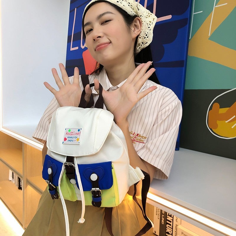 Korean Style Cute Women'S Shoulder Bag 2023 New Fashion Simple Small Backpack Personalized Western Style Class Bag - Image 3