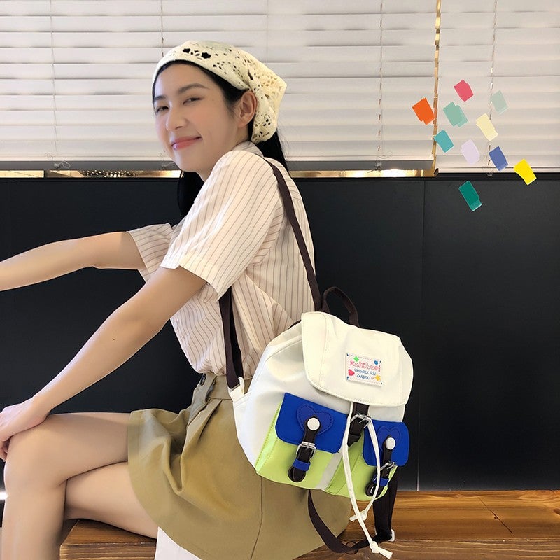 Korean Style Cute Women'S Shoulder Bag 2023 New Fashion Simple Small Backpack Personalized Western Style Class Bag - Image 5