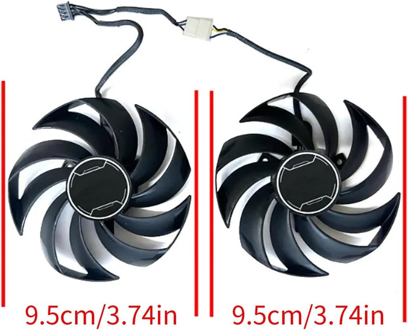 DC12V Graphics Card Fan 95 mm for RTX4060 4060ti Graphics Card Provides Temperature Control of Graphics Card Cooling - Image 3