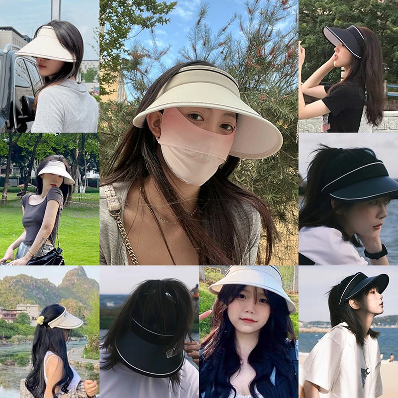 Women's Foldable Sun Hat with UV Protection, Wide Brim, Adjustable - Image 4