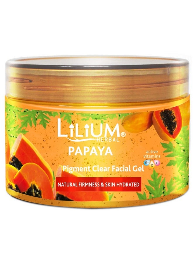 Lilium Pigment Clear Papaya Facial Gel, 250gm | Natural Firmness & Skin Hydrated | Skin Brightening Gel, Nourishes & Tighten The Skin - Image 5