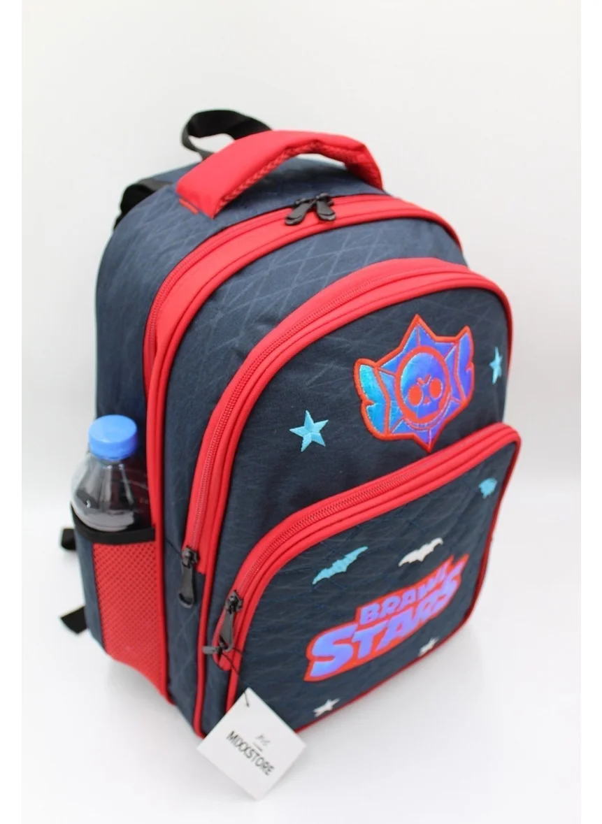 Mixx Store Backpack Master Pack Text Printed Navy Blue Color Nutritional Bag Boys Primary School Backpack