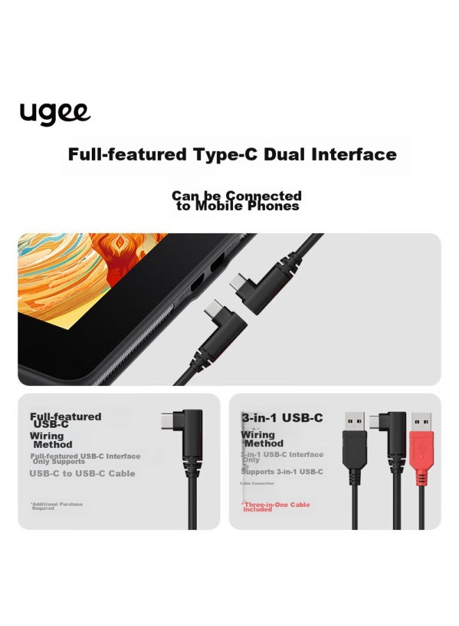 Ugee Ugee 16k Pressure-sensitive Digital Display, Drawing Tablet, Computer Graphics Screen, Drawing And Writing Screen, Drawing Pad, Lcd Writing Display, Ue12 Standard Configuration  - Image 5