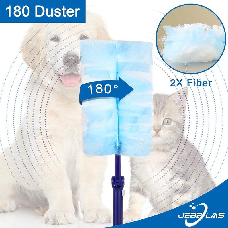 Jebblas Disposable Dusters Refills, Heavy Duty Electrostatic Duster Head, Total 30 Count - Image 2
