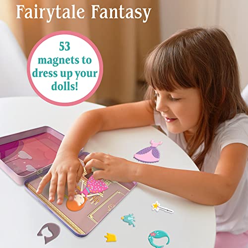Hapinest دمى هابينست المغناطيسية للملابس للفتيات مجموعة لعب التظاهر، لعبة ملابس خيالية للأطفال من عمر 4، 5، 6، و7 سنوات - Image 5