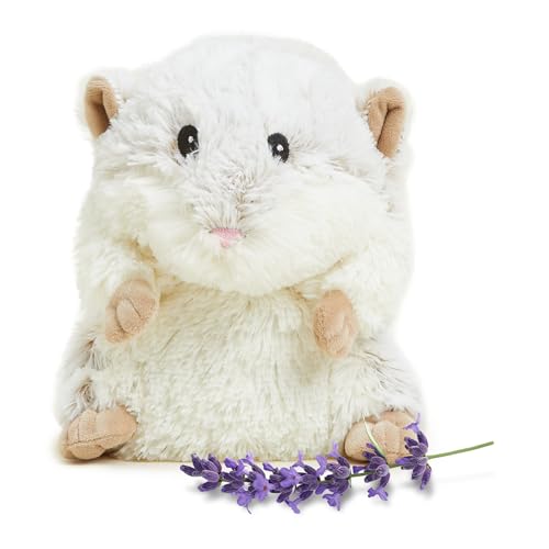 warmies Microwavable Weighted Stuffed Animals Hamster Heated Stuffed Animal Plushie for Warmth Comfort Cute Soft Plush Toys for Adults Children Boys Girls Babies Toddlers - Image 1
