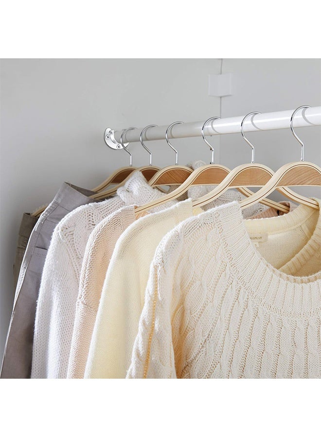 GNAFOTU Heavy Duty Closet Rod Brackets Closet Shower Rod Bracket Closet Rod Holders Closet Pole Sockets Closet Rod Supports for Rod, 4 Pcs, 32mm - Image 2