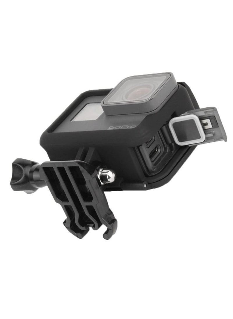 SYOSI - Frame Mount Housing Case, Compatible with GoPro Hero 7/6/5 Black Action Camera Top Open Protective Housing Case with Quick Release Bracket(2 Pcs) - Image 1
