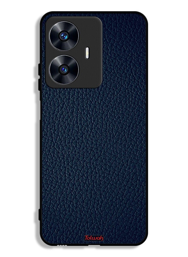Tolwak غطاء واقي لهاتف Realme C55 بنمط جلد - Image 1