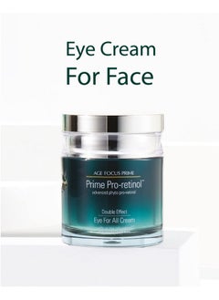 Isa Knox Age Focus Prime Double Effect Eye For All Cream Set (3.4Fl Oz) Korean Skincare Set Lightweight Rich Eye Cream Toner Emulsion With Daytime Retinol Mothers Day Gifts  - Image 2