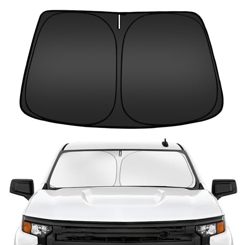 ARISMOTOR Windshield Sun Shade for Chevrolet Silverado 1500 20192025 2026 Custom Fit Foldable Front Window Sunshade Sun Visor Protector Block UV Rays Keep Your Car Cooler - Image 1