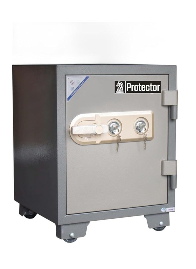 Protector - Protector PT60K Fireproof Safe for Home and Office with Adjustable Shelf, Double Lock, Side Lockable Inner Drawer (H60 x W46 x D46 cm, 100 kg) - Made in Vietnam - Image 1