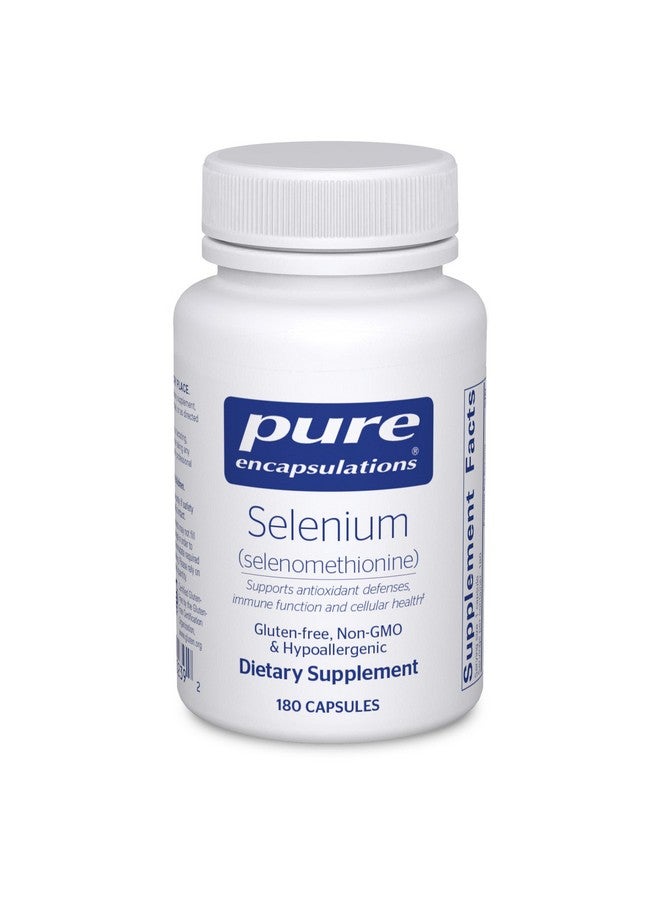 Pure Encapsulations Selenium - 200 mcg - for Healthy Cellular Function, Immune System & Antioxidant Defenses - Mineral Supplement - Vegan & Gluten Free - 180 Capsules - Image 1