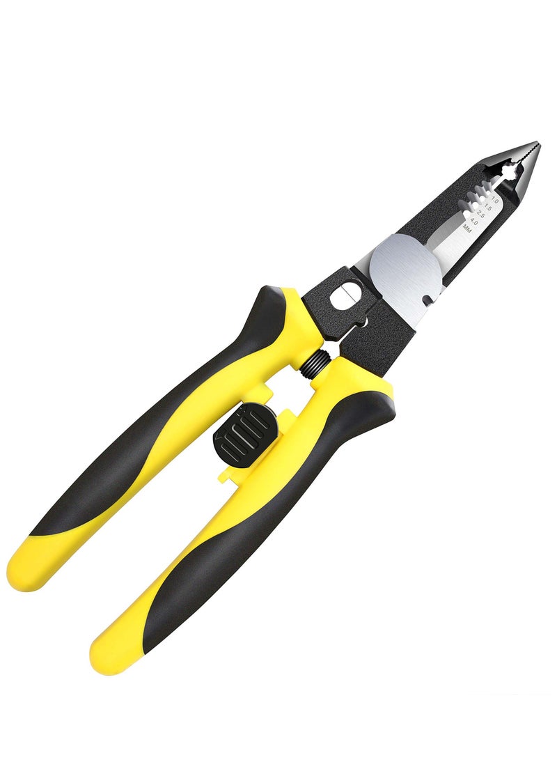 KASTWAVE Wire Stripper Plie 7-in-1 Multi-function Wire Stripping and Cutting Tool for Electric Cable Stripping, Cutting, and Crimping - Image 2