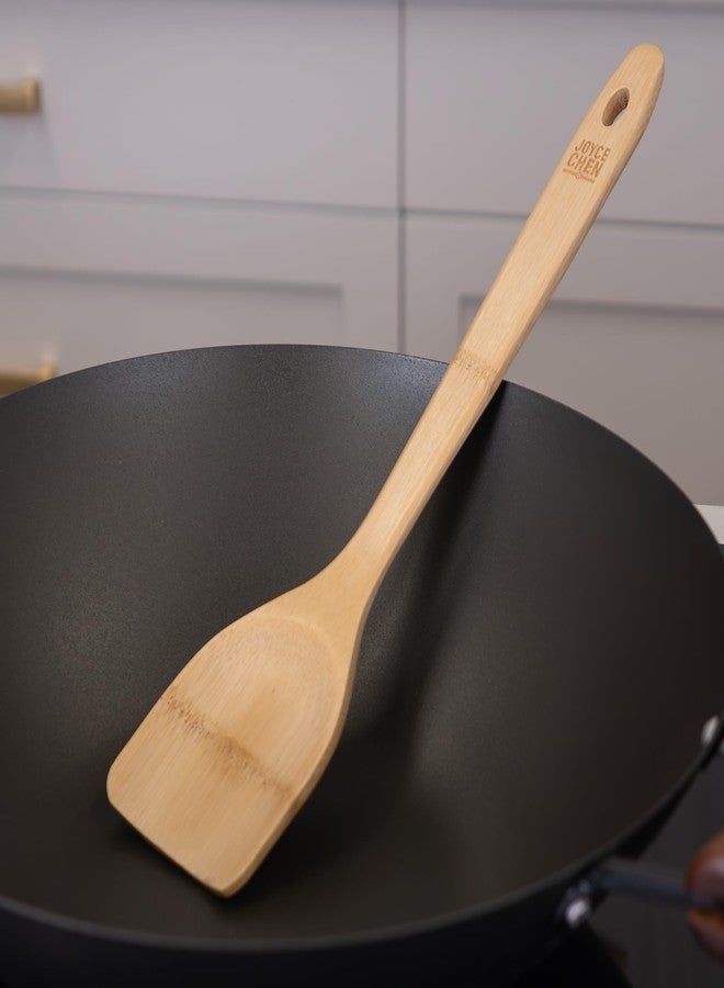 Joyce Chen a Division of Columbian Home Products Joyce Chen 33-2048 Burnished Bamboo Angled Spatula, 14-inch, Pack of 1, Natural - Image 4