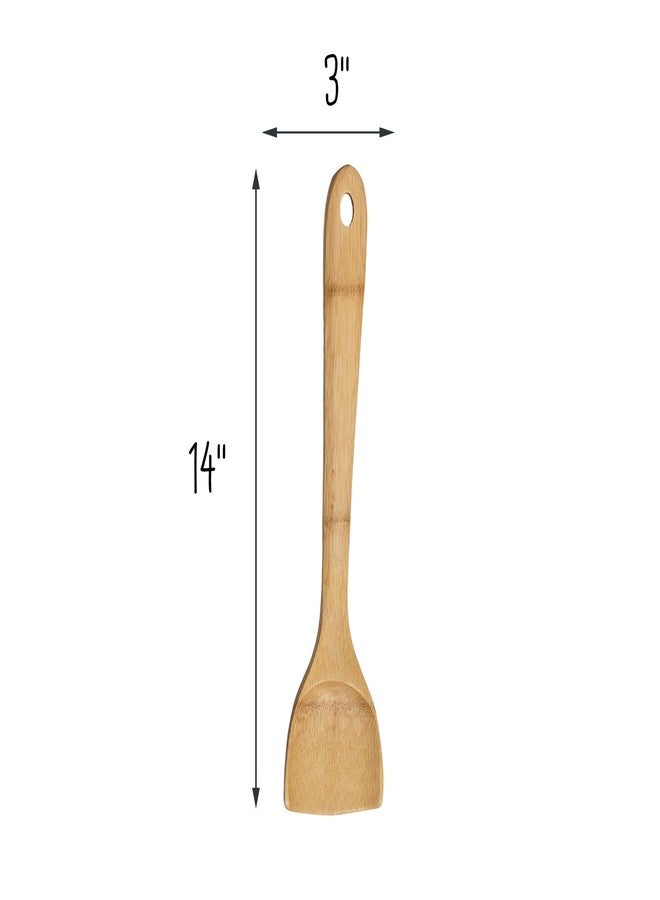 Joyce Chen a Division of Columbian Home Products Joyce Chen 33-2048 Burnished Bamboo Angled Spatula, 14-inch, Pack of 1, Natural - Image 5