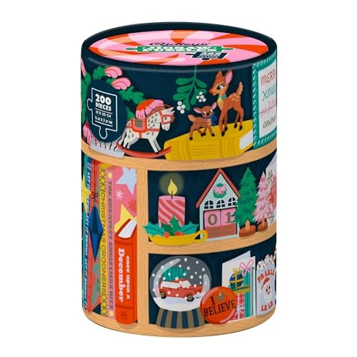 Ridley's Games: Festive Curiosities 200-Piece Christmas Puzzle|Holiday Puzzle with Gingerbread Houses, Snowmen, Christmas Trees, Nut Crackers|Makes Great Holiday Décor|Perfect Stocking Stuffer - Image 4