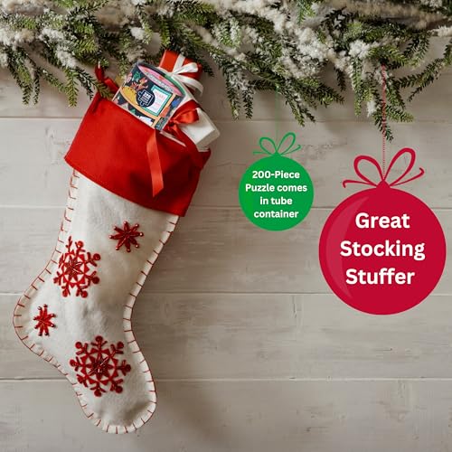 Ridley's Games: Festive Curiosities 200-Piece Christmas Puzzle|Holiday Puzzle with Gingerbread Houses, Snowmen, Christmas Trees, Nut Crackers|Makes Great Holiday Décor|Perfect Stocking Stuffer - Image 3