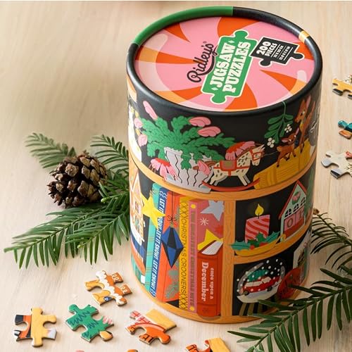 Ridley's Games: Festive Curiosities 200-Piece Christmas Puzzle|Holiday Puzzle with Gingerbread Houses, Snowmen, Christmas Trees, Nut Crackers|Makes Great Holiday Décor|Perfect Stocking Stuffer - Image 2