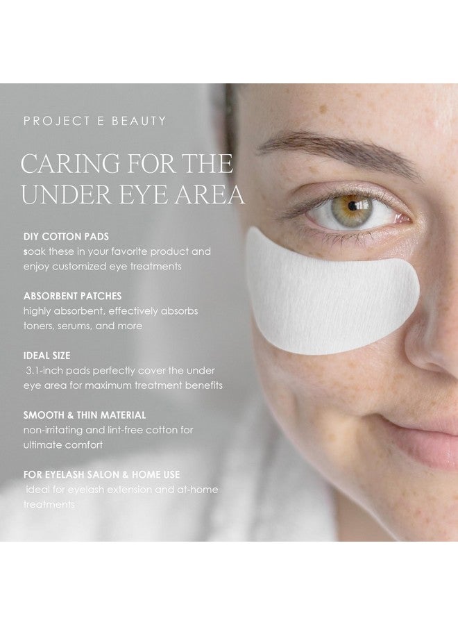 Project E Beauty Project E Beauty 500pcs Disposable DIY Non-Woven Eye Mask Paper DIY Cotton Eye Care Mask | for Skincare & Spa Salon Use | Cosmetic Facial Paper for Toner, Serum, or Lotion (500, Eye Zone) - Image 3