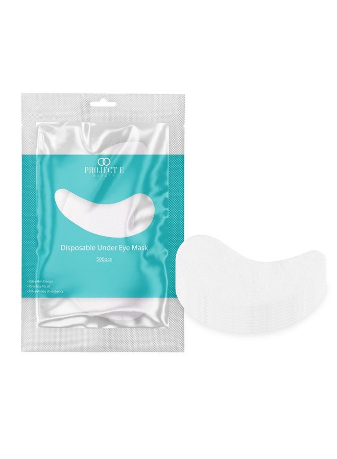 Project E Beauty Project E Beauty 500pcs Disposable DIY Non-Woven Eye Mask Paper DIY Cotton Eye Care Mask | for Skincare & Spa Salon Use | Cosmetic Facial Paper for Toner, Serum, or Lotion (500, Eye Zone) - Image 1