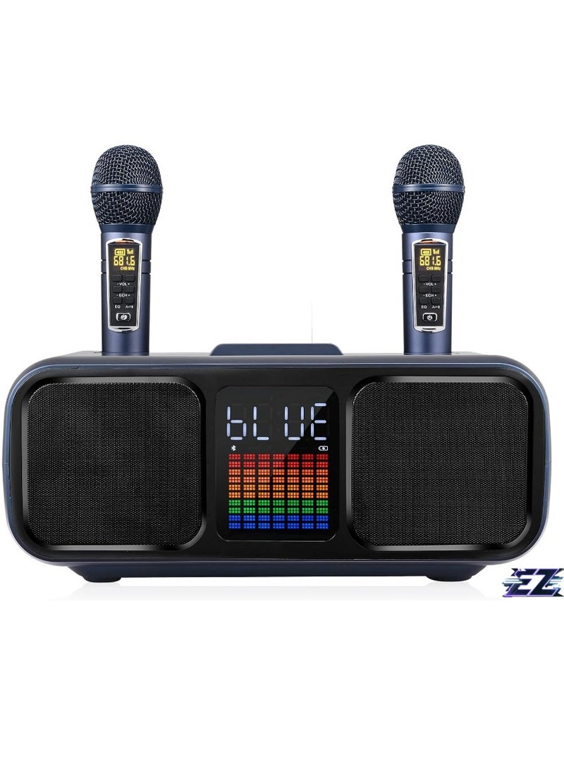 Smart Berry Portable Karaoke System with 2 Wireless Microphones, PA System & Karaoke Mode – Ideal for Parties, Weddings, Picnics & More - Image 1