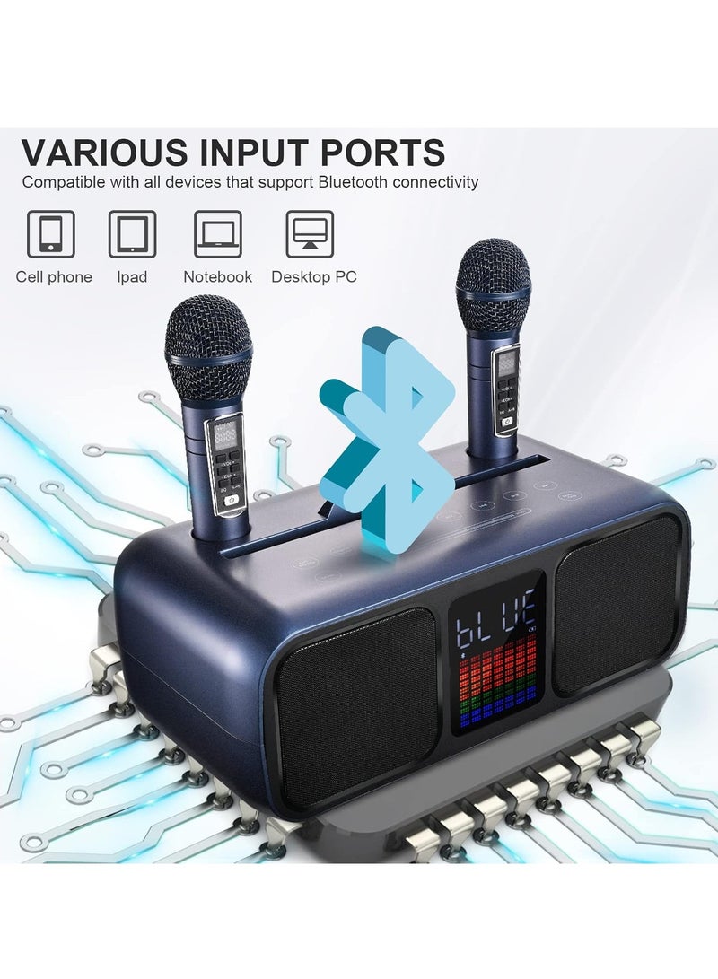 Smart Berry Portable Karaoke System with 2 Wireless Microphones, PA System & Karaoke Mode – Ideal for Parties, Weddings, Picnics & More - Image 2