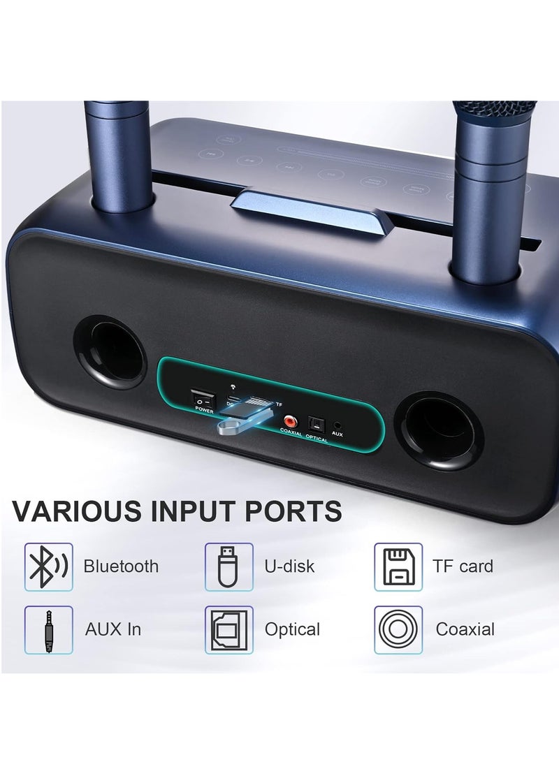 Smart Berry Portable Karaoke System with 2 Wireless Microphones, PA System & Karaoke Mode – Ideal for Parties, Weddings, Picnics & More - Image 4