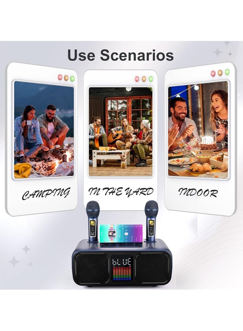 Smart Berry Portable Karaoke System with 2 Wireless Microphones, PA System & Karaoke Mode – Ideal for Parties, Weddings, Picnics & More - Image 5