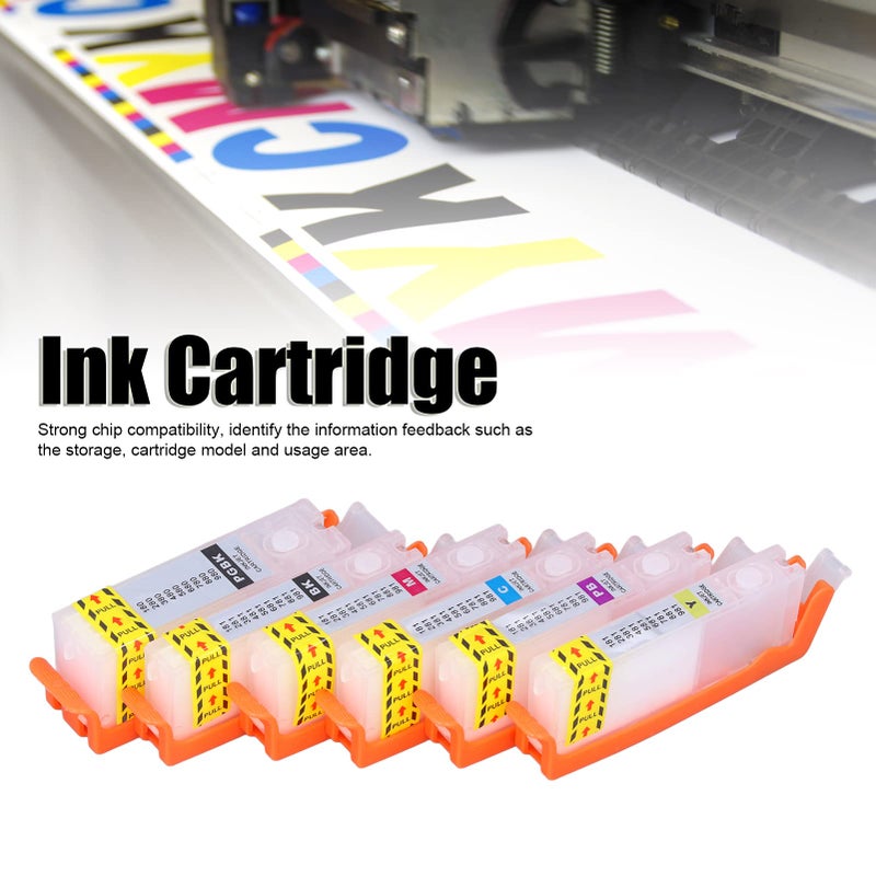 6 Color High Capacity Ink Cartridge Replacement For TS705 TR7550 TR8550 Printers - Image 4