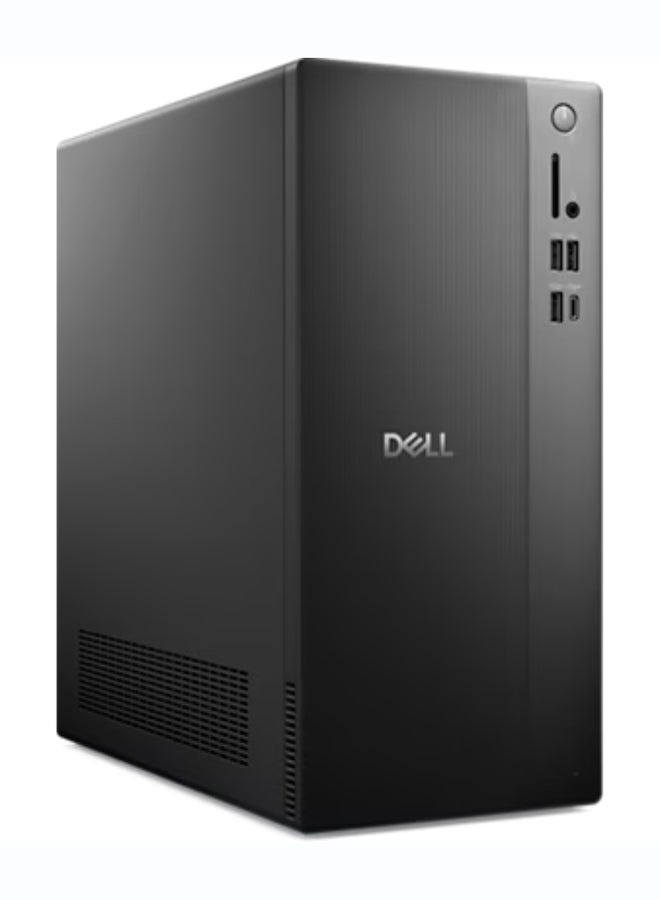 ديل Tower Pc QVT1260 With Core Ultra 5-225 Processor/8GB RAM DDR5/512GB SSD/Intel UHD Graphics/DOS (Without Windows)/ Black - Image 1
