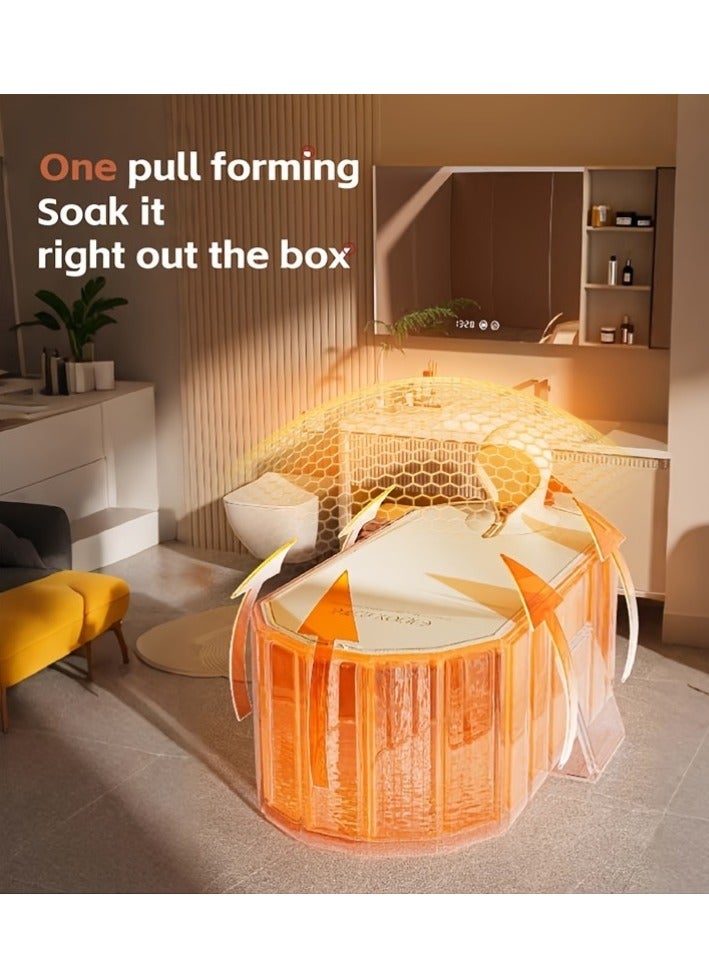 Foldable Bathtub for Adult Large Foldable Collapsible tub Portable Bathtub for Bathroom Folding SPA Tub for Shower Stall, Ideal for Small Spaces - Quick, Effortless Folding Bathtub  - Image 5