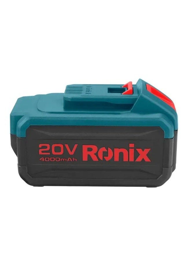 Ronix 20V 4Ah Battery 8991 Brushless, LED Indicator 60min Charge, German Technology #Ronix 8991 - Image 4