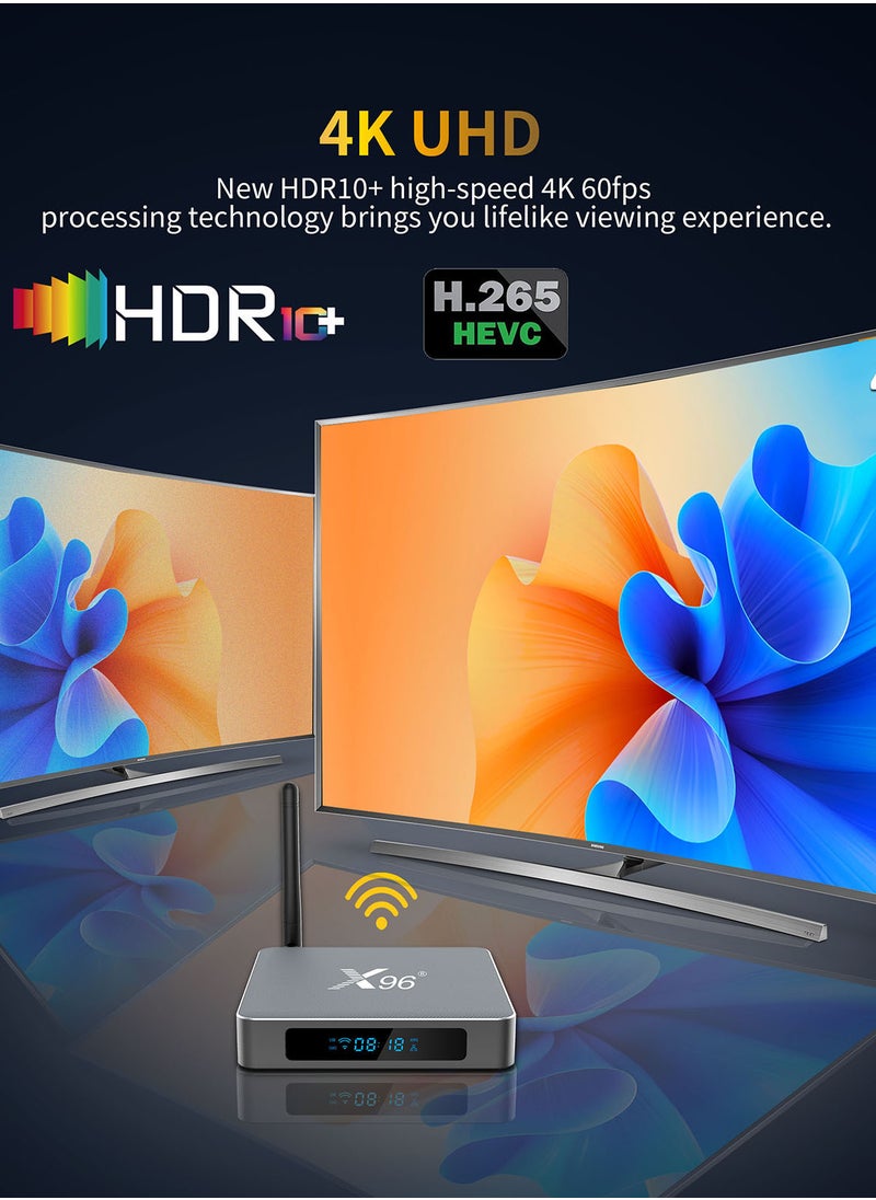 Generic - X96 X9 Android 9.0 Smart TV Box Amlogic S922X 4GB / 32GB 2.4G u0026 5G WiFi 1000M LAN 4K Media Player H.265 VP9 Decoding with Voice Remote Control - Image 1