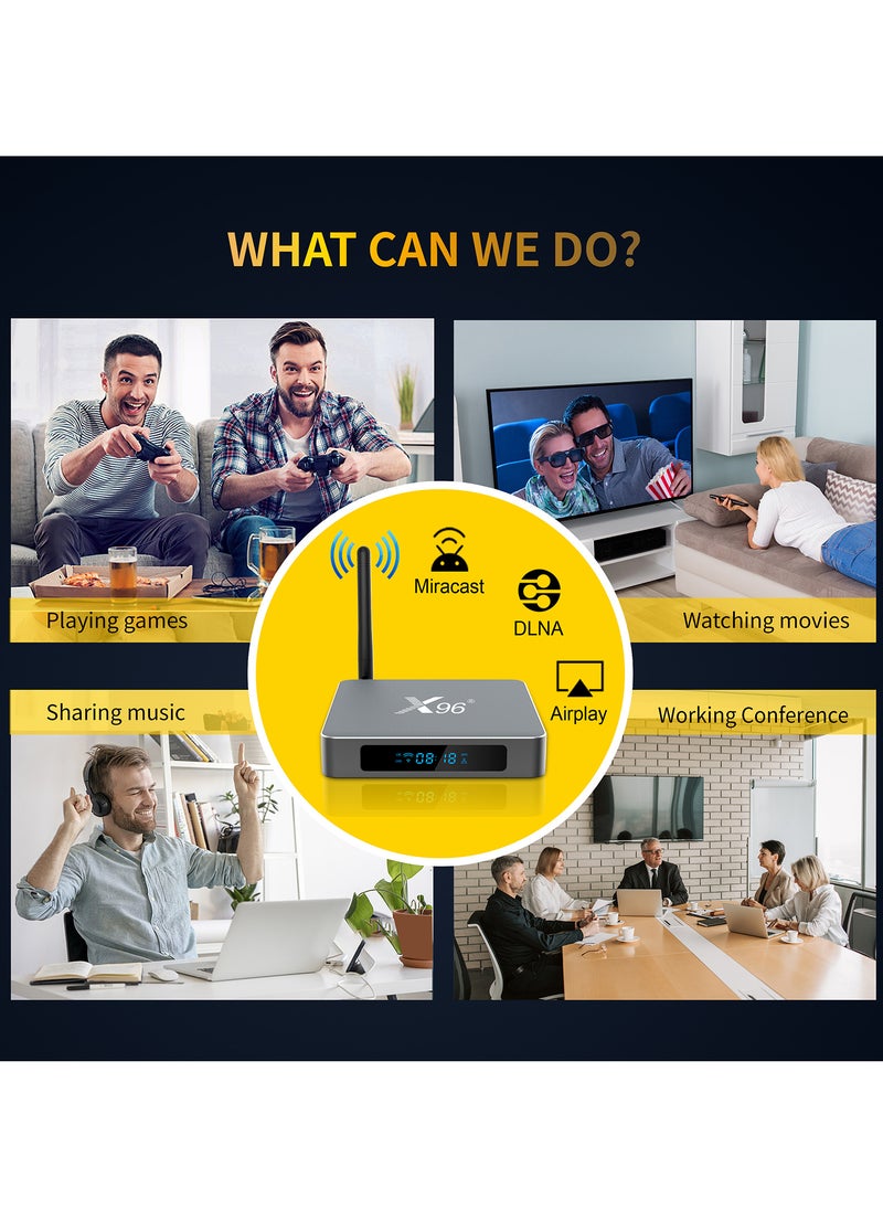 Generic - X96 X9 Android 9.0 Smart TV Box Amlogic S922X 4GB / 32GB 2.4G u0026 5G WiFi 1000M LAN 4K Media Player H.265 VP9 Decoding with Voice Remote Control - Image 1