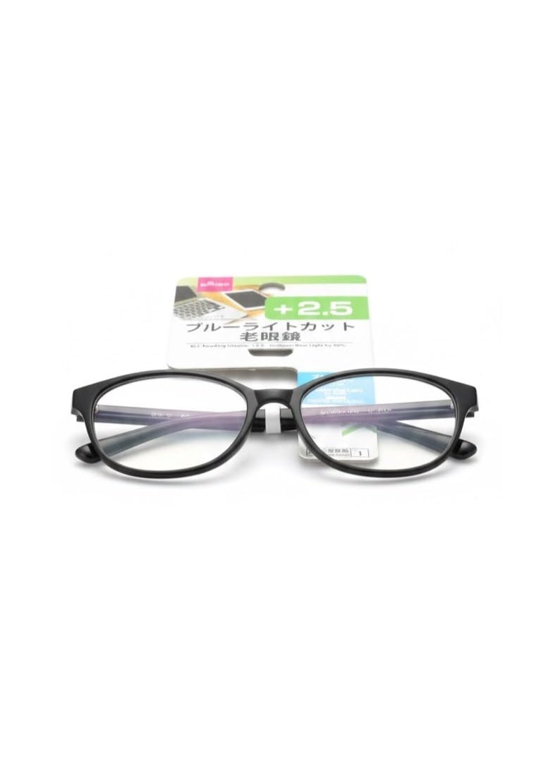 Daiso BLC Reading Glasses +2.5 Black Computer Glasses - Image 3