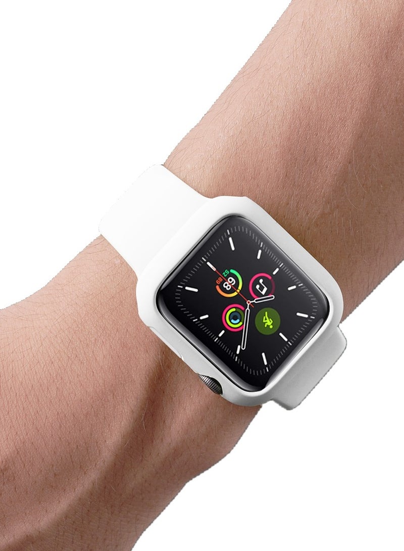GULFLINK Silicone Watchbands 200mm Length with Protective Case Cover for Apple iWatch 7 41mm - Image 4
