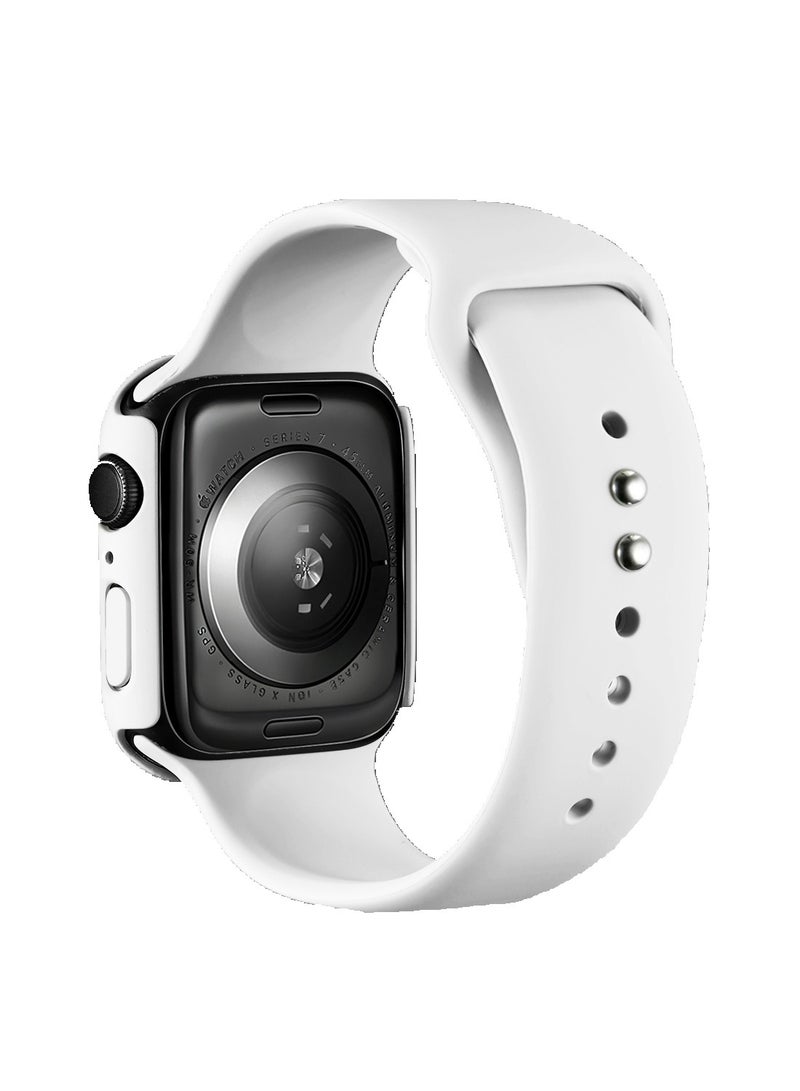 GULFLINK Silicone Watchbands 200mm Length with Protective Case Cover for Apple iWatch 7 41mm - Image 2