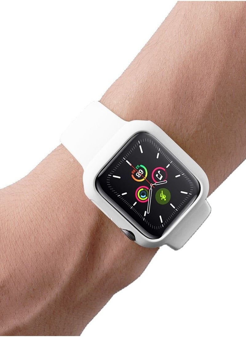 GULFLINK - Silicone Watchbands 200mm Length with Protective Case Cover for Apple iWatch 7 41mm - Image 1