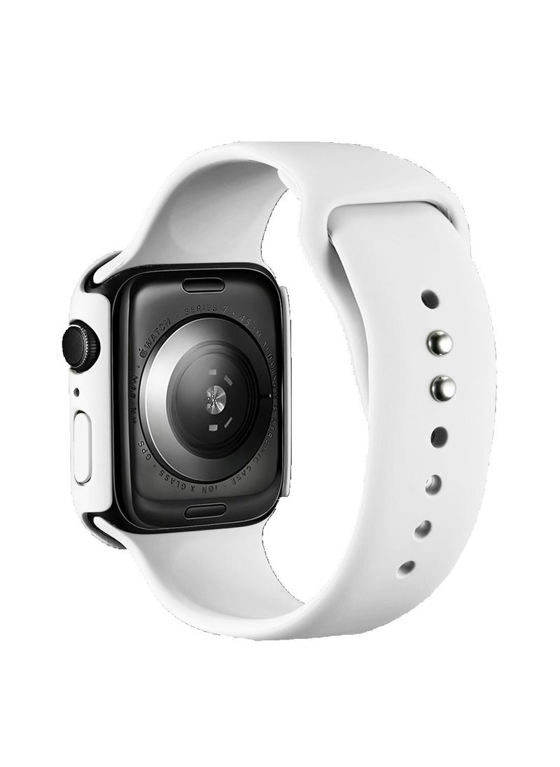 GULFLINK - Silicone Watchbands 200mm Length with Protective Case Cover for Apple iWatch 7 41mm - Image 1